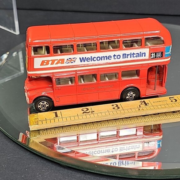 Corgi London Transport Routemaster Double Decker Bus BTA Welcome to Britain 4¾" - Picture 9 of 10